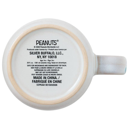 Silver Buffalo Peanuts OK to Be Group Reactive Glaze Camper Mug, 20oz