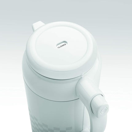 Zojirushi Ichimatsu Collection Easy Touch Handy Pot, Ichimatsu White, AFFB-10 WZ, Made in Japan