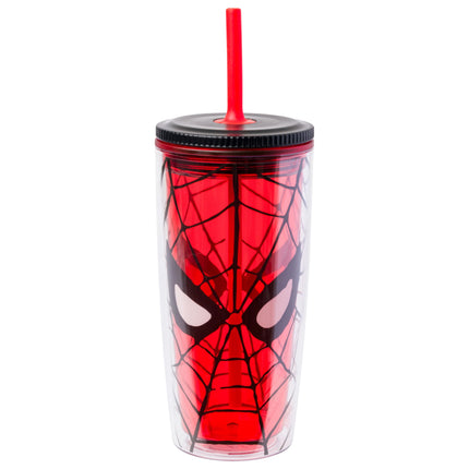 Silver Buffalo Marvel Spiderman Eyes 20oz Spill Re