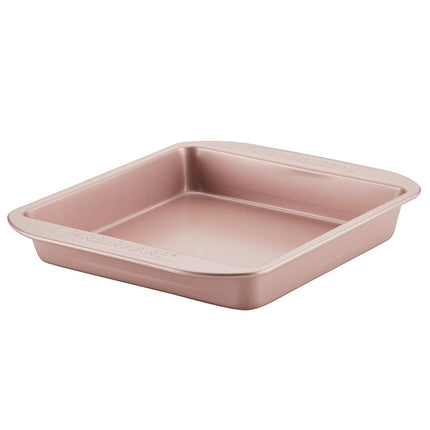 Molde para horno antiadherente Farberware/Molde antiadherente para pasteles, cuadrado - 22,86 cm, rojo