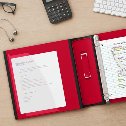 Staples 2 Inch Better View Binder with D-Rings (Red) by Staples