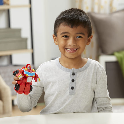 Transformers Playskool Heroes Rescue Bots Academy Equipo de héroes clásicos Heatwave The Fire-Bot Juguete convertible, figura de acción de 4.5 pulgadas, niños de 3 años en adelante