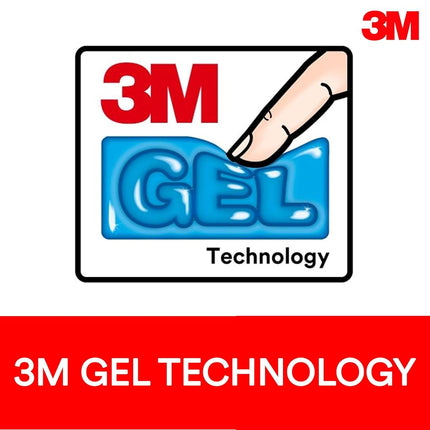 3M Gel Wrist Rest for Keyboard, 19 in x 1.9 in, Black