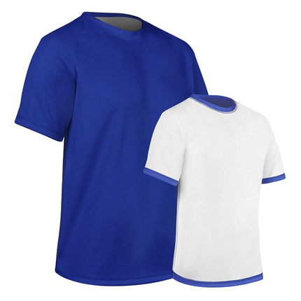 CHAMPRO Unisex-Youth Reversible Tee Shirt Royal, White