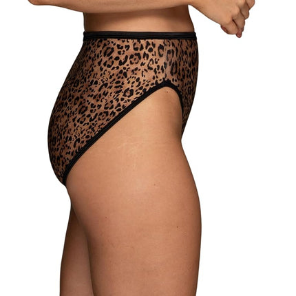 Vanity Fair Women's illumination Briefs, Toffee Leopard Print, 10 UK
