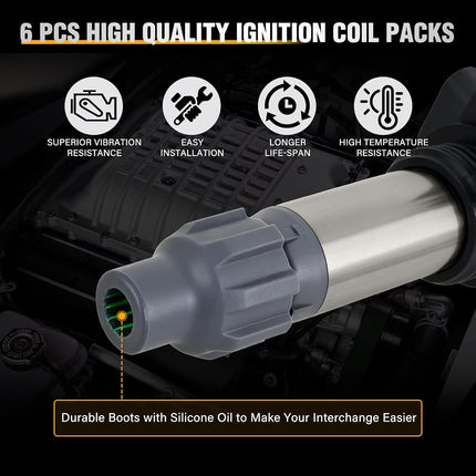 Nilight Ignition Coil UF569 for Buick Chevy GMC Saab Saturn Impala Acadia