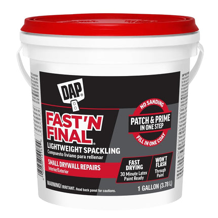 DAP Fast 'N Final Lightweight Spackling Gallon 3.7
