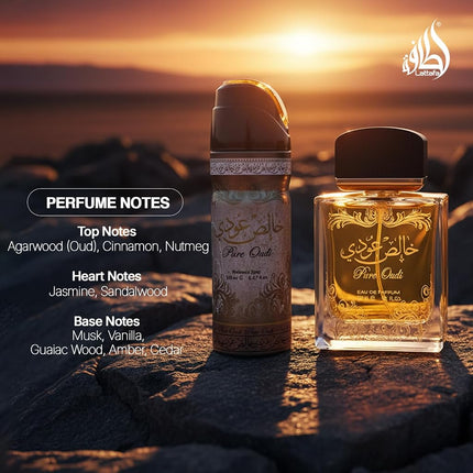 Lattafa Pure Oudi Eau De Perfume Spray, 100 ml