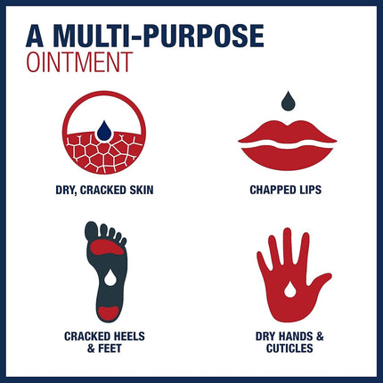 Aquaphor Healing Ointment - Protectant for Cracked Skin - Hands, Heels, Elbows, Lips, 1.75 oz, 3 Pack
