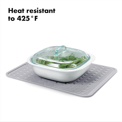 OXO 1410880 Good Grips Drying Mat, Grey, Large Rectangle