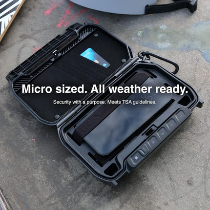 VAULTEK LifePod X Micro Weatherproof Electronic Lockbox Secure Travel Case Rugged Mini Portable Case with Backlit Keypad (Covert Black), Varies on Style