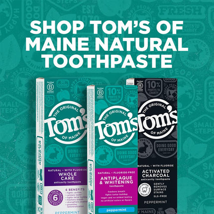 Tom's of Maine Natural Fluoride-Free Antiplaque & Whitening Toothpaste, Fennel 5.50 oz ( Pack of 2)