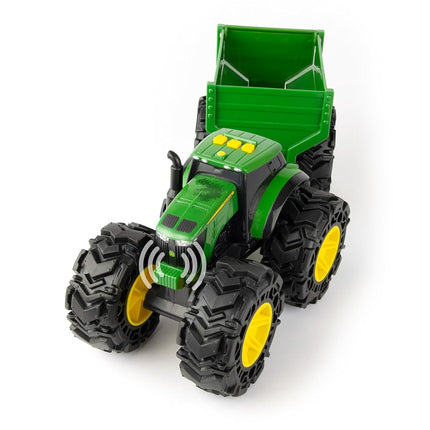 John Deere Kids 736 47353 Lights & Sounds Tractor with Wagon, red