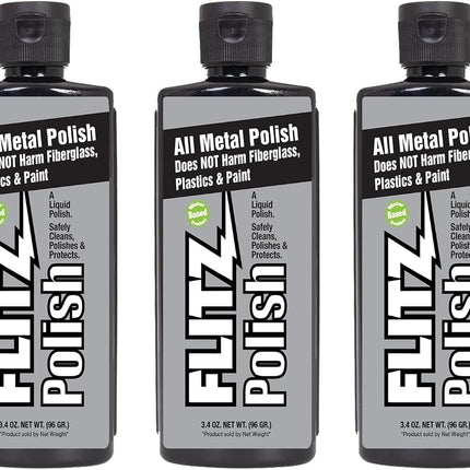 Flitz Multi Purpose Metal Polish Liquid - 3.4oz Bo