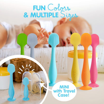 Baby Bum Brush, Original Diaper Cream Applicator, Soft Flexible Silicone, Unique Gift, [Blue]