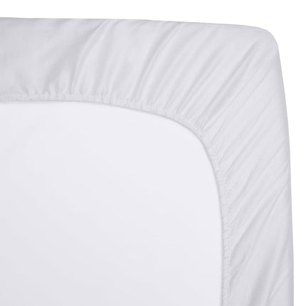 Protector de colchón impermeable para cuna/moisés TL Care, funda acolchada de algodón para colchón de cuna/moisés, blanca, 33" x 15"