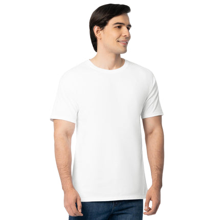 Camisetas de algodón Eversoft para hombre Fruit of The Loom (S-4XL), cuello redondo - paquete de 2 - blanco, extragrande