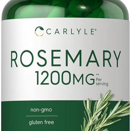 Rosemary Capsules | 1200mg | 400 Count | Non-GMO &