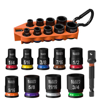 Klein Tools 33809 Grab-And-Go Impact Socket Set, S