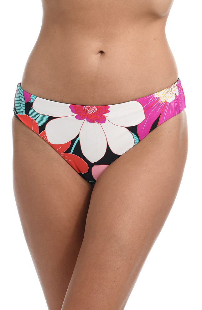 La Blanca Women's Hipster Swimsuit Bottom, Multi//in Full Bloom, 16