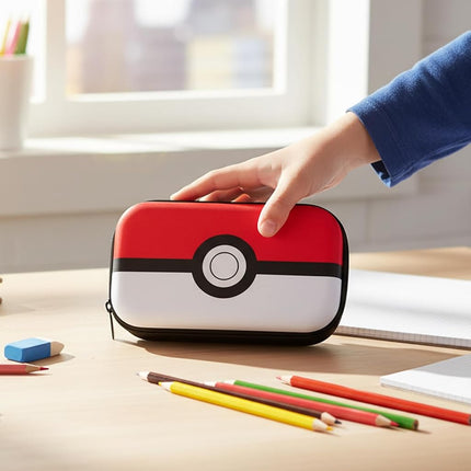 Pokémon Poké Ball Pencil Case with Zipper for Kids