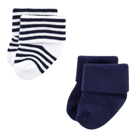 Chaussettes Hudson Baby pour bébés filles, en coton riche et éponge, lot de 12 paires, motif marin, 6-12 mois