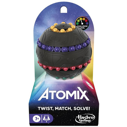 Hasbro Gaming Atomix Game for Kids, Teens, and Adults | Brainteaser Puzzle Sphere Ball and Fidget Toy | Ages 7 and Up | 1 Player | Travel Games