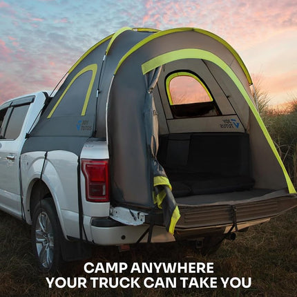 JOYTUTUS Pickup Truck Tent Waterproof PU2000mm Double Layer for 2Person Portable Truck Bed Tent 5.5'-6' Camping Preferred