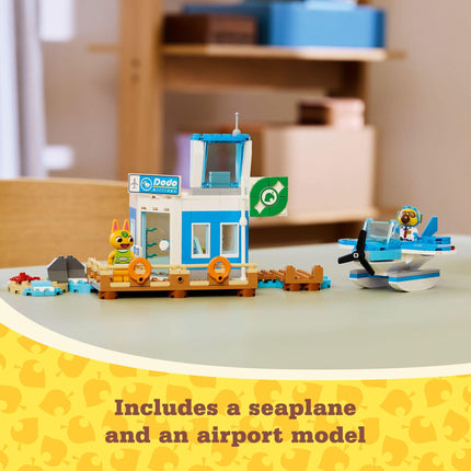 LEGO Animal Crossing Fly with Dodo Airlines Airport Playset, Kids� Airplane Toy and Pilot Minifigure Inspired by The Video Game Series, Gift for Girls and Boys Ages 7 and Up, 77051