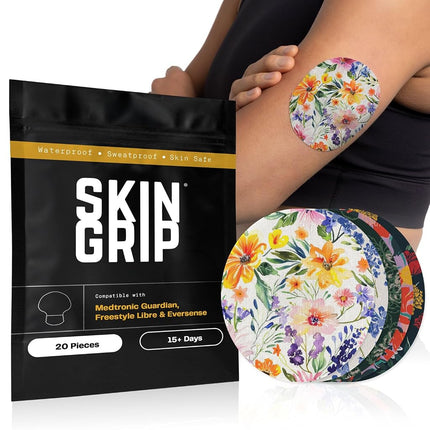 Skin Grip CGM Sensor Patches Compatible with Medtr