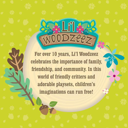 Li'l Woodzeez Picnic Playset, 29 Pieces with Bear, Basket & Blanket, Themed