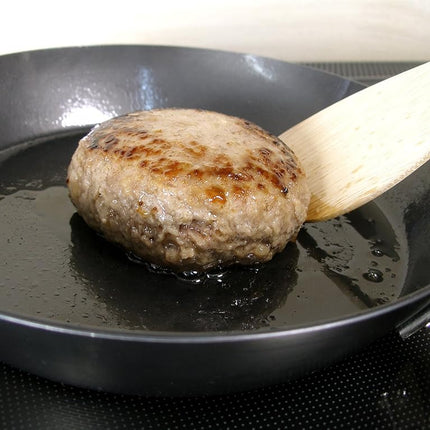 Riverlight J2326 Kyoku Japan Iron Thick Plate Frying Pan, 10.2 inches (26 cm), Iron Nitride, Nitrided, IH Compatible, Rust Resistant, Made in Japan