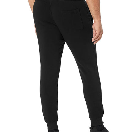 Southpole Men's 1570 Basic Active Fleece Jogger Sweatpants, Black, 4XL/Big
