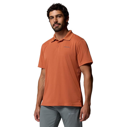 Columbia Men's Utilizer Polo, Teak Brown, Large