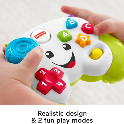 Laugh & Learn Baby & Toddler Toy, Game & Learn Controller Pretend Video Game with Music & Lights for Ages 6+ Months