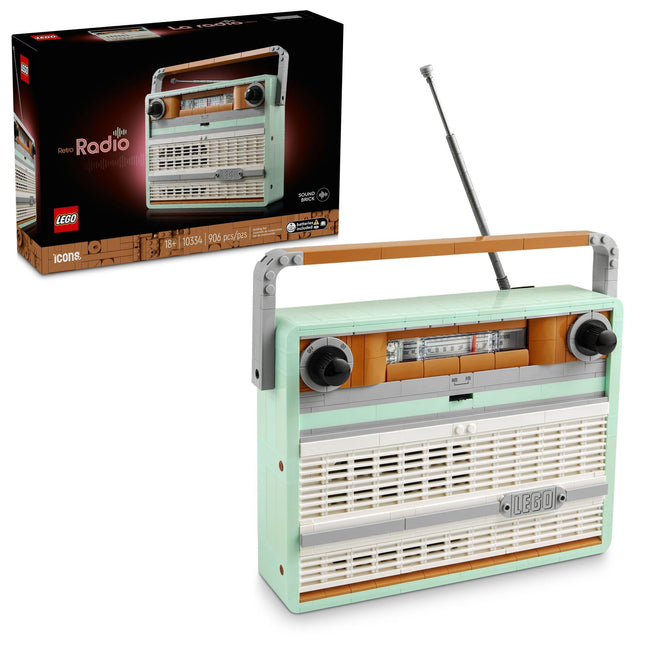 LEGO Icons Retro Radio Building Set for Adults - H