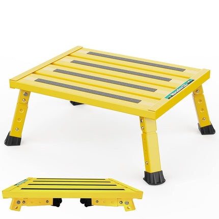 Marudina Large Platform RV Steps, 3-Level Adjustab