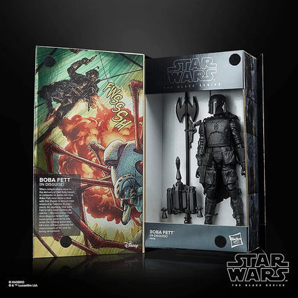 Star Wars The Black Series Boba Fett (in Disguise) SDCC Exclusive 6-Inch-Scale War of The Bounty Hunters Comic Set F5536 Multicolored Collectible by Hasbro Ages 4 and Up