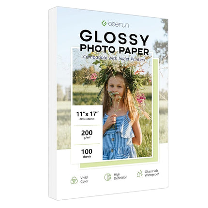11x17 Photo Paper Glossy, Goefun 54 LB Photo Print