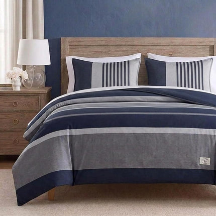 Nautica Rendon Duvet Cover Set King Charcoal
