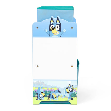 Delta Children - Organizador de juguetes de 6 cubos Bluey Design & Store - Certificación Greenguard Gold, azul