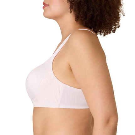 Playtex Women's Balconette Underwire, Plus-Size Bras Available, Full Coverage, Moisture-Wicking, 4802 T-Shirt, Heirloom White, 36C