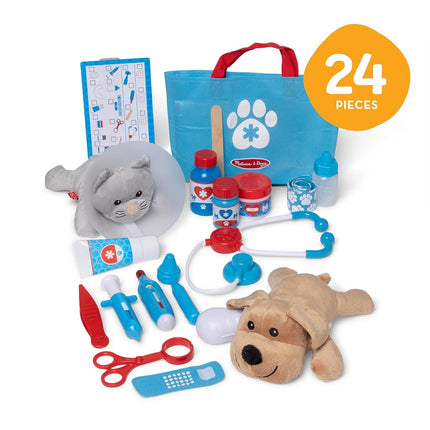 Melissa & Doug Pet Vet Set | Animal Care Kit for Kids, Doctor Role Play Toys for Children | Age 3+