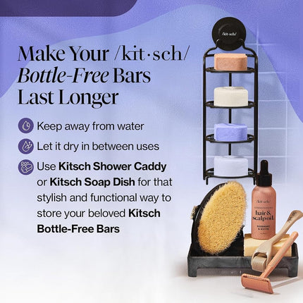 Kitsch Purple Shampoo & Conditioner Set For Blondes & Color Treated Hair