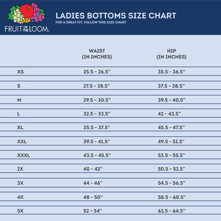 Fruit of the Loom Women's Micro Waffle Thermal Bottom Pajama, Black, Large