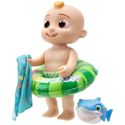 CoComelon - Splish Splash JJ Doll- with Shark Bath Squirter and Water Accessories Water Play - Toys for Kids and Preschoolers - Amazon Exclusive