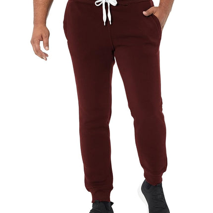 Southpole Men's 1570 Fleece Jogger, Burgundy (A), 
