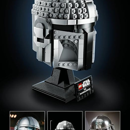 LEGO Star Wars The Mandalorian Helmet 75328 Creative Building Kit for Adults; Collectible Build-and-Display Model; Fun, Birthday Present or Surprise Treat for Fans (584 Pieces)