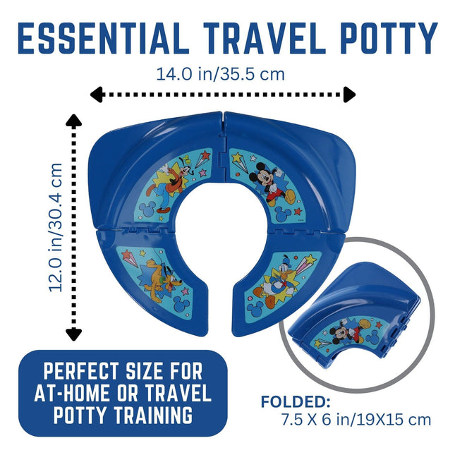 Disney Mickey Mouse Pals at Play Folding Potty Seat - Travel Potty Training Seat
