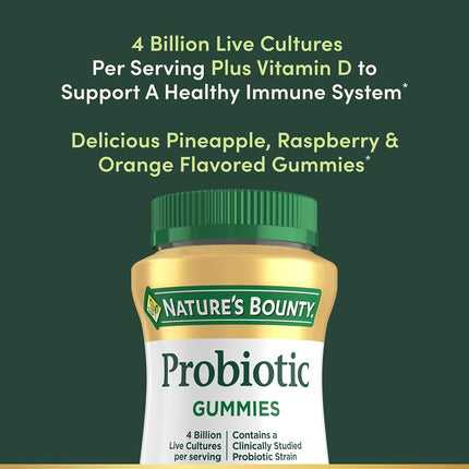 Nature's Bounty Probiotic Gummies, 60 Gummies